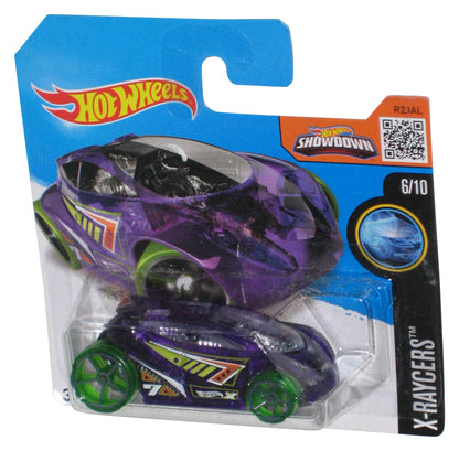 Hot Wheels Purple Vandetta (2015) Short Card X-Raycers Toy Car 6/10