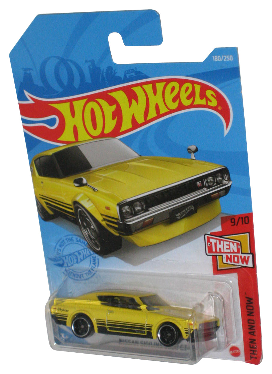 Hot Wheels Then And Now 9/10 (2020) Yellow Nissan Skyline 2000 GT-R Toy Car 180/250