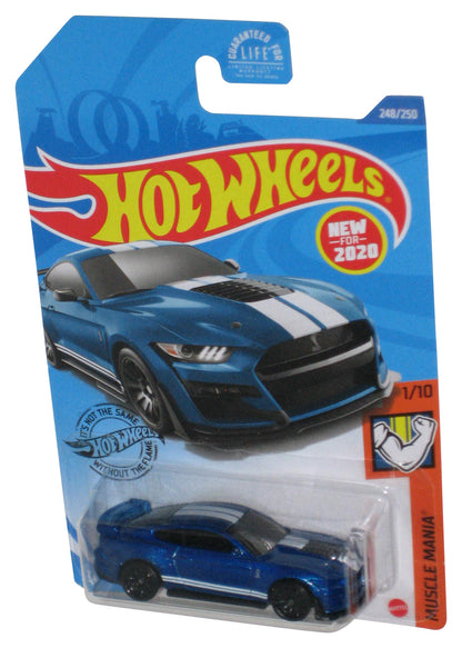 Hot Wheels Blue 2020 Ford Mustang Shelby GT500 (2020) Muscle Mania 1/10 Toy Car 248/250