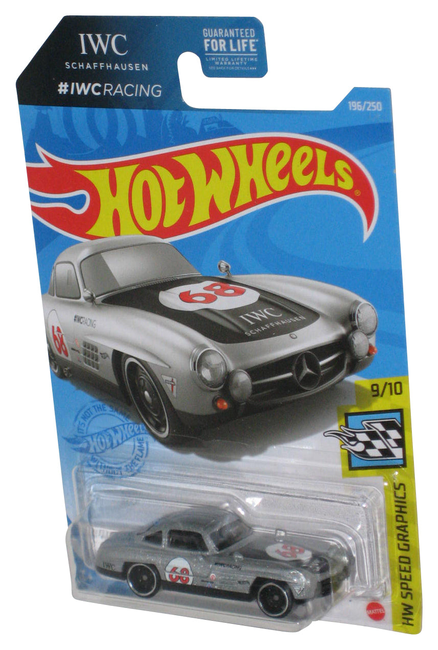 Hot Wheels Mercedes-Benz 300 SL (2020) HW Speed Graphics 9/10 Silver Toy Car 196/250