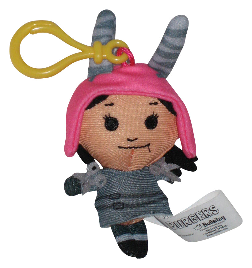 Bob's Burgers Louise Edward Scissorhands Bullsitoy 4-Inch Dangler Clip-On Plush Keychain