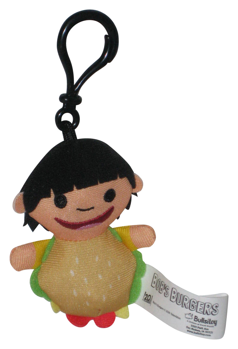 Bob's Burgers Gene Bullsitoy 4-Inch Dangler Clip-On Plush Keychain