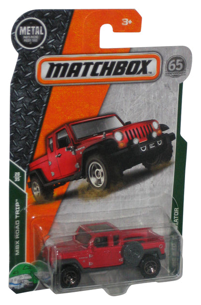 Matchbox MBX Road Trip 28/35 (2018) Red '05 Jeep Gladiator Toy Truck 106/125