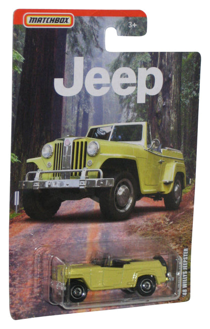 Matchbox '48 Willys Jeepster (2019) Yellow Metal Toy Truck Car