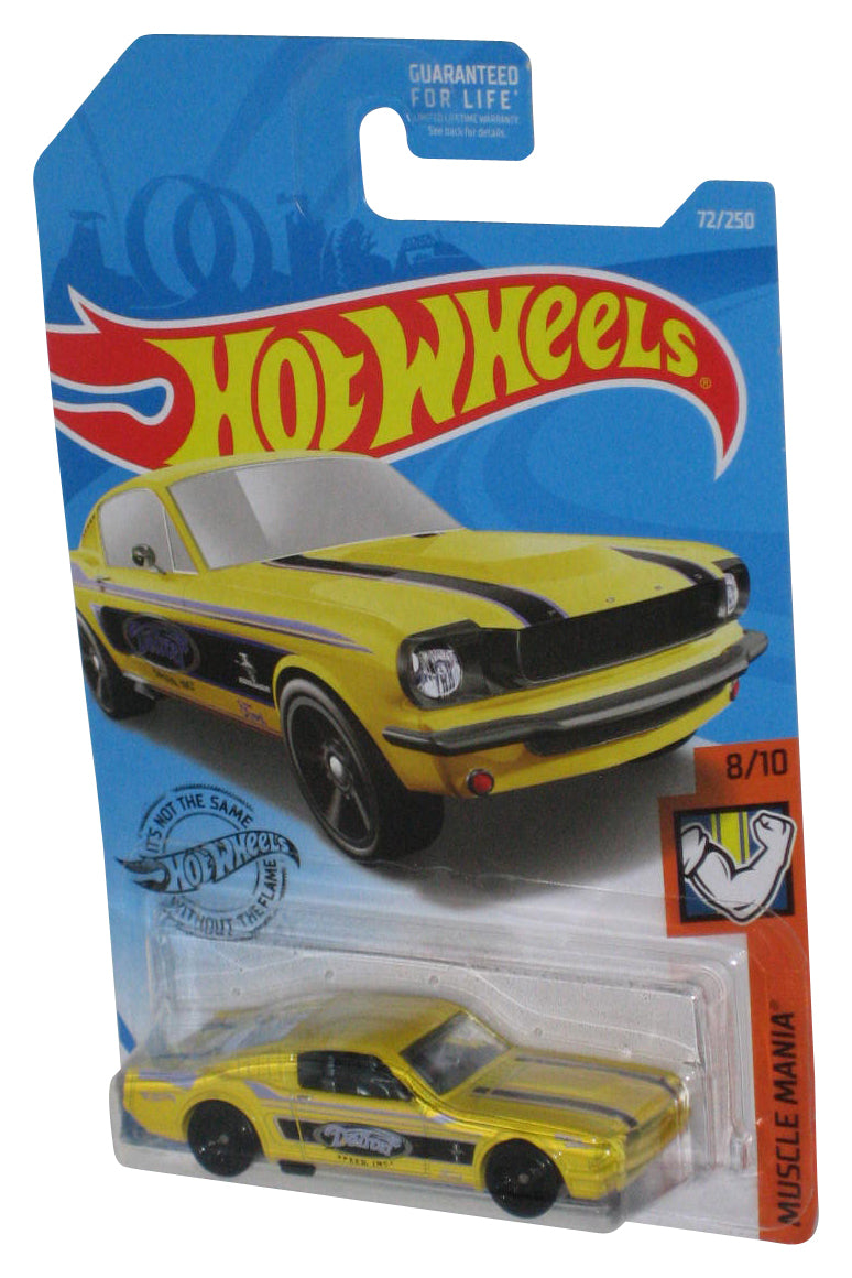 Hot Wheels '65 Mustang 2+2 Fastback Muscle Mania 8/10 (2017) Yellow Toy Car 72/250
