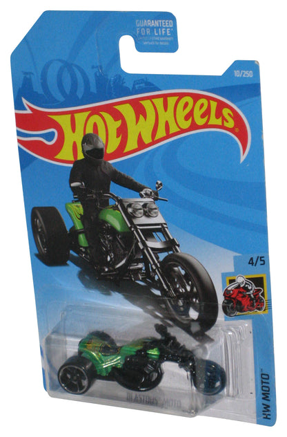 Hot Wheels HW Moto 4/5 Blastous Moto Motorcycle (2017) Green Toy Bike 10/250