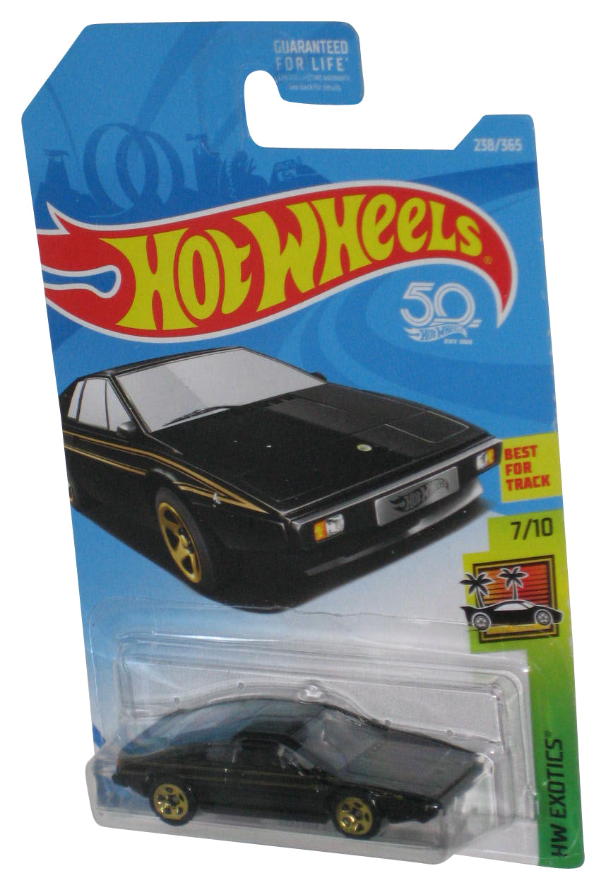 Hot Wheels 50th HW Exotics 7/10 Black Lotus Esprit S1 (2017) Toy Car 238/365