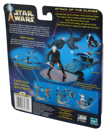 Star Wars Attack of The Clones (2002) Hasbro Darth Tyranus Figure w/ Vehicle