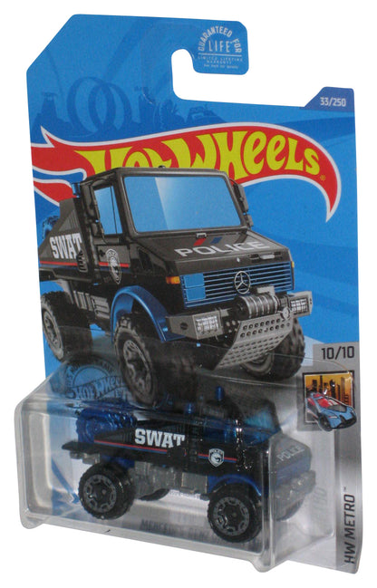 Hot Wheels Mercedes-Benz Unimog 1300 SWAT HW Metro 10/10 Toy Car 33/250 - (Cracked Plastic)