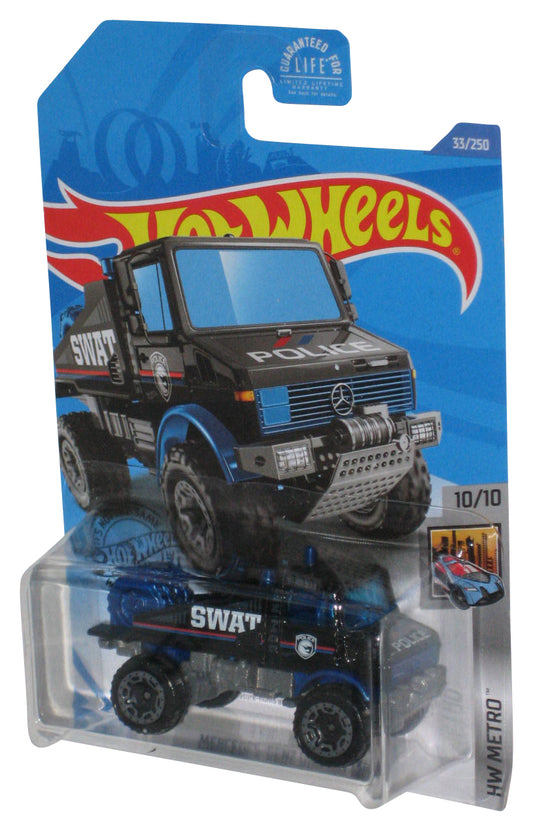 Hot Wheels Mercedes-Benz Unimog 1300 SWAT HW Metro 10/10 Toy Car 33/250 - (Cracked Plastic)
