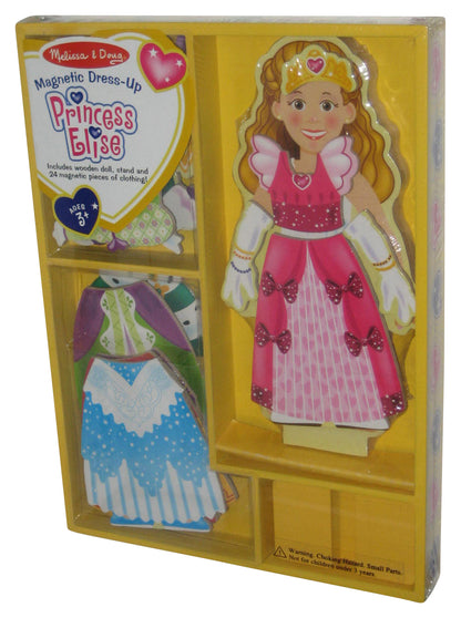Melissa and Doug Magnetic Pretend Play Princess Elise Wooden Figure w/ Clothing Pieces