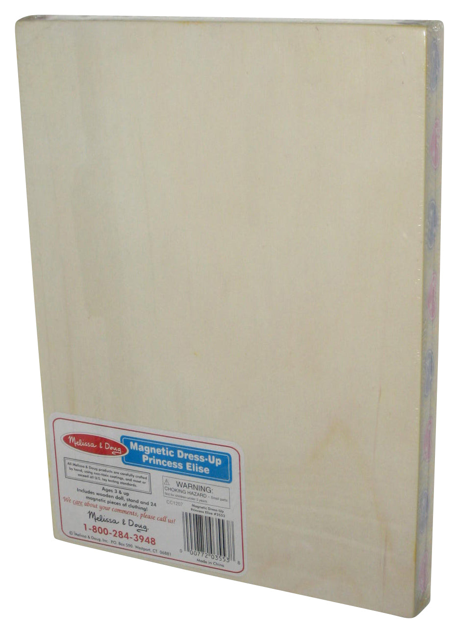 Melissa and Doug Magnetic Pretend Play Princess Elise Wooden Figure w/ Clothing Pieces