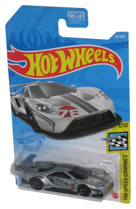 Hot Wheels Speed Graphics 1/10 (2020) Silver 2016 Ford GT Race Toy Car 67/250
