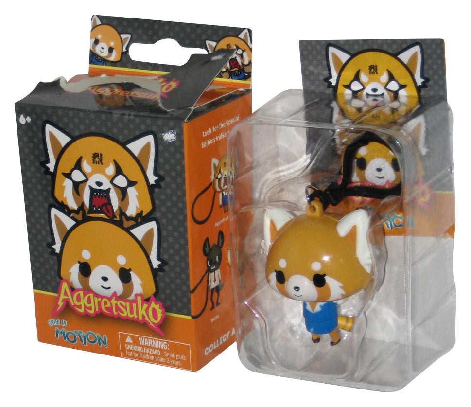 Aggretsuko Chibi In Motion Bullsitoy 2.5 Inch Mini Figure Keychain