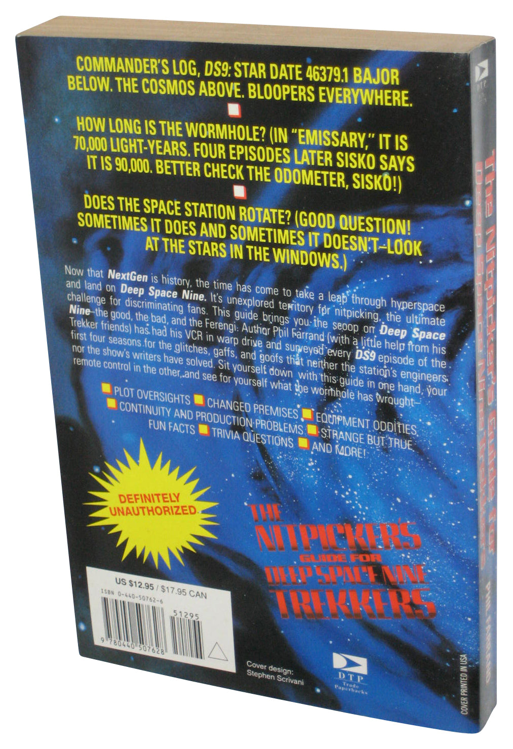 Star Trek Nitpicker's Guide For Deep Space Nine Trekkers (1996) Paperback Book