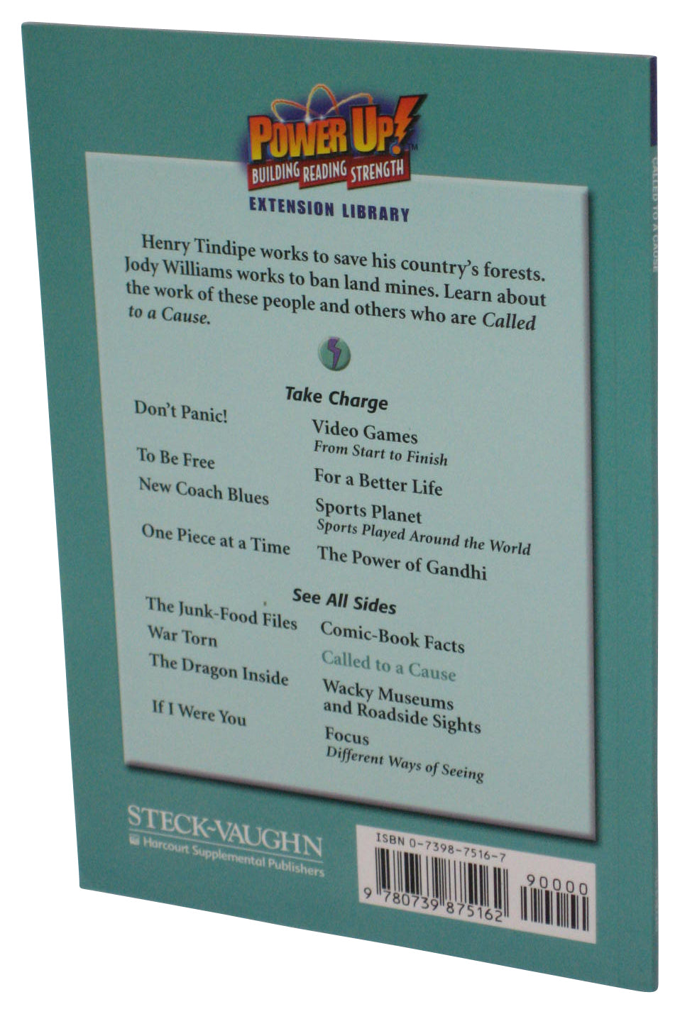 Power Up Steck-Vaughn Called To A Cause (2003) Stop Forest Crime Paperback Book - (Ann Weil)