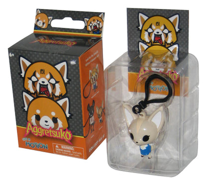 Aggretsuko Chibi In Motion Fenneko Bullsitoy 2.5 Inch Mini Figure Keychain