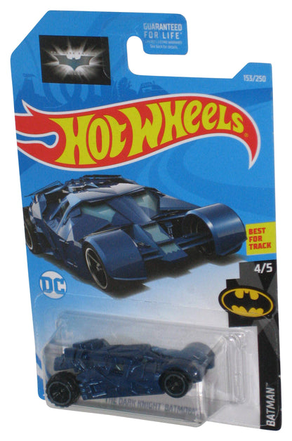 DC Batman The Dark Knight Batmobile 4/5 Hot Wheels (2017) Blue Toy Car 153/250
