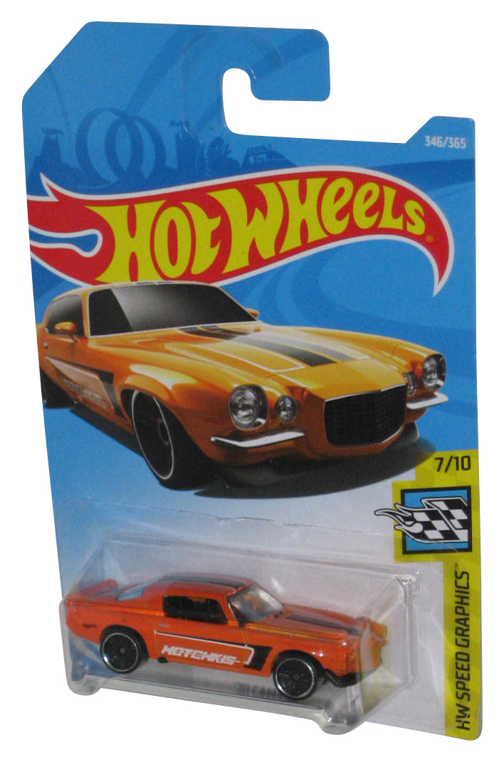 Hot Wheels HW Speed Graphics 7/10 (2017) Orange '70 Camaro Toy Car 346/365