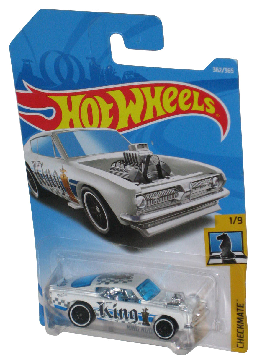 Hot Wheels Checkmate 1/9 (2017) White King Kuda Toy Car 362/365