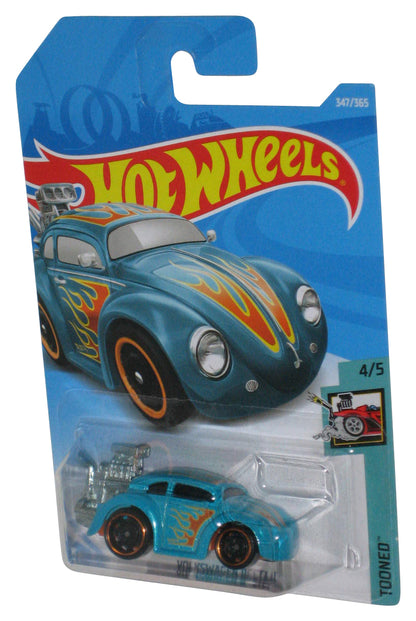 Hot Wheels Volkswagen Beetle (2017) Tooned 4/5 Blue Toy Car 347/365