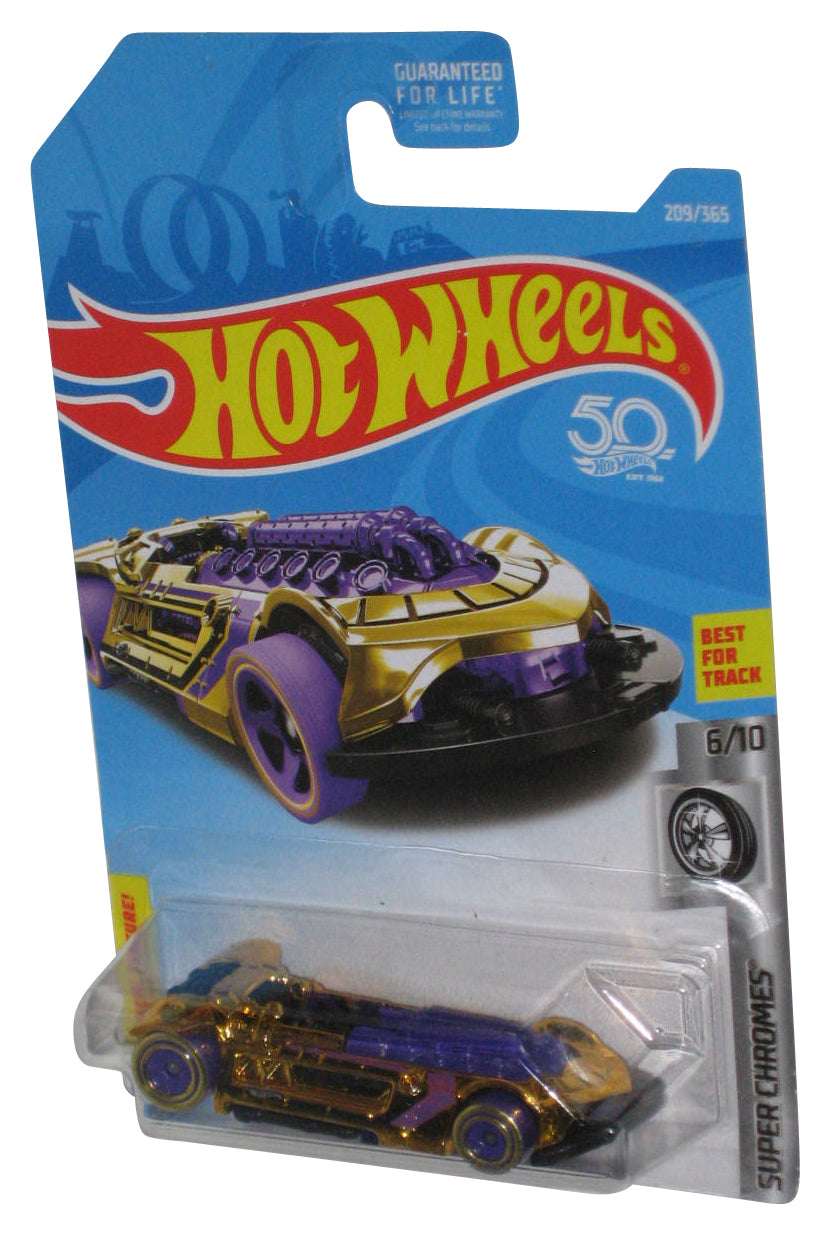 Hot Wheels Super Chromes 6/10 (2017) Purple X-Steam Toy Car 209/365