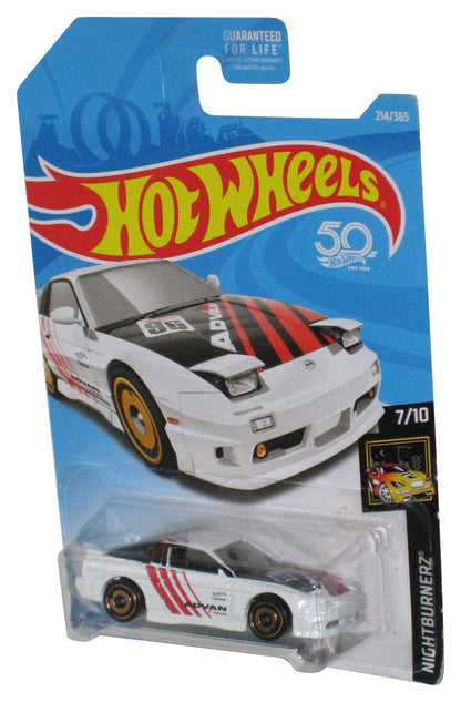 Hot Wheels 50th Nightburnerz 7/10 (2017) White '96 Nissan 180SX Type X Toy Car 214/365