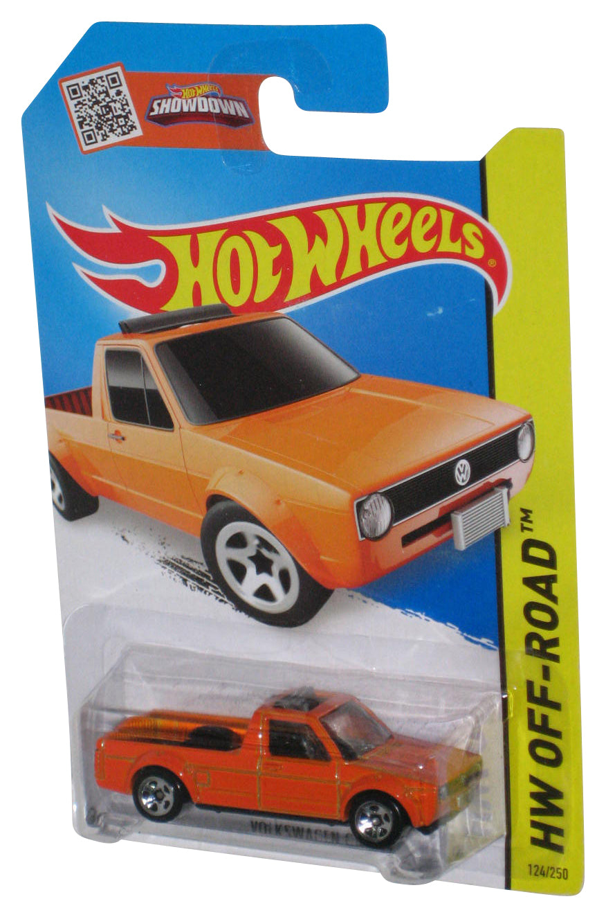 Hot Wheels Showdown HW Off-Road (2013) Orange Volkswagen Caddy Toy Truck 124/250