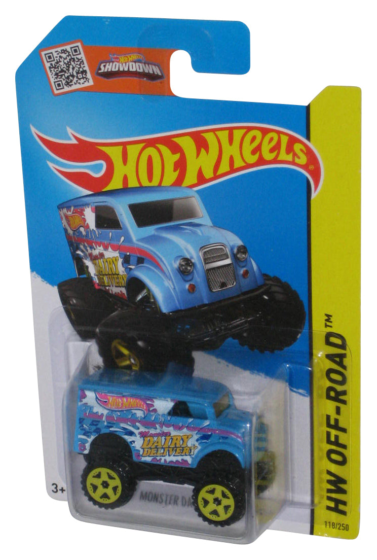 Hot Wheels Showdown HW Off-Road (2013) Blue Monster Dairy Delivery Toy Truck 118/250