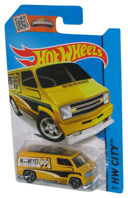 Hot Wheels Showdown HW City (2013) Yellow Moon Eyes Custom '77 Dodge Van Toy 20/250