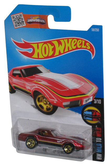 Hot Wheels HW Mild To Wild 3/10 (2015) Red Corvette Stingray Toy Car 58/250