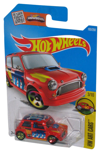 Hot Wheels HW Art 3/10 (2015) Red Morris Mini Toy Car 193/250