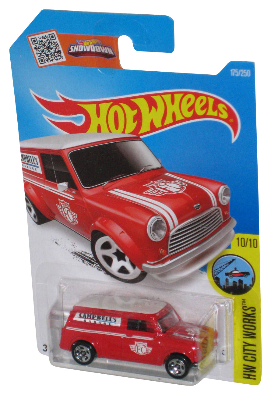 Hot Wheels Showdown (2015) HW City Works 10/10 Red '67 Austin Mini Van Toy 175/250