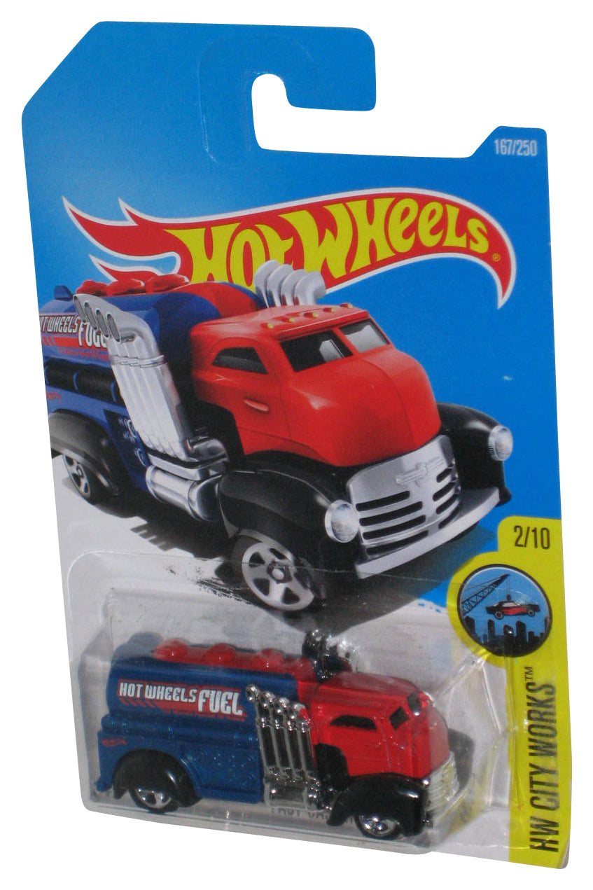 Hot Wheels HW City Works 2/10 (2015) Red Fast Gassin Toy Car 167/250