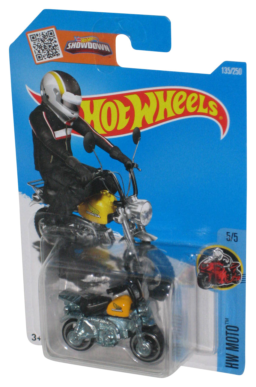 Hot Wheels HW Moto 5/5 (2015) Yellow Honda Monkey Z50 Toy Car 135/250