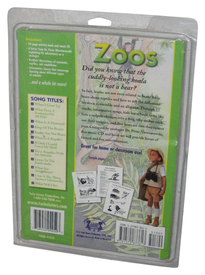 Twin Sisters Science Series Zoos (2001) Animals Activity Book w/ Music CD