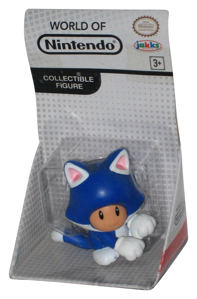 World of Nintendo Super Mario Bros. Cat Toad Blue (2016) Jakks Pacific Figure