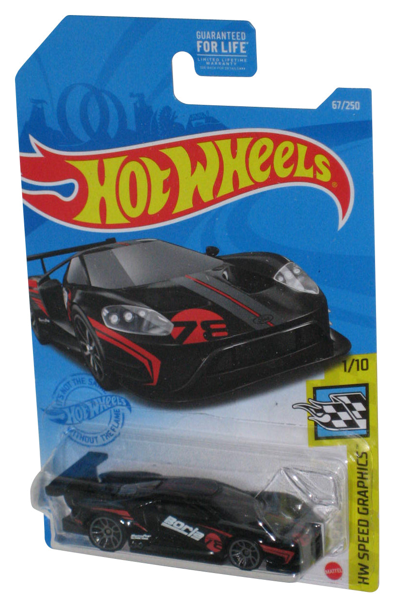 Hot Wheels Speed Graphics 1/10 (2020) Ford GT Race Black Toy Car 67/250