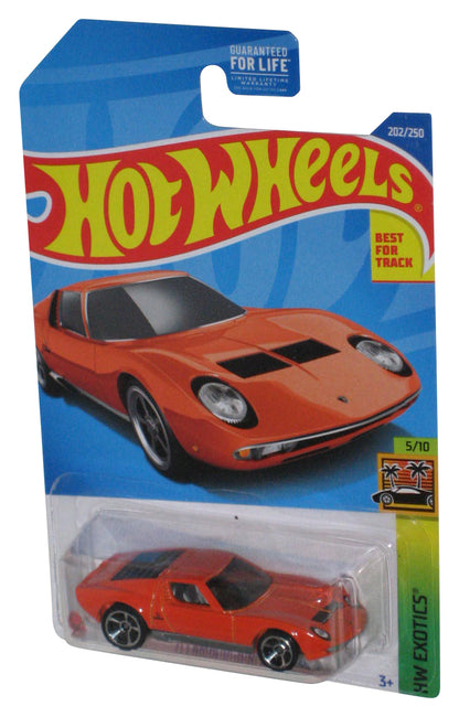 Hot Wheels HW Exotics 45/10 (2021) Orange '71 Lamborghini Miura SV Toy Car 202/250