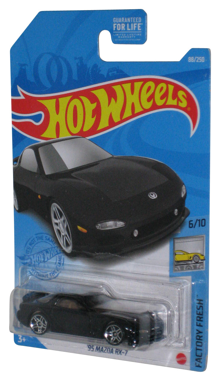 Hot Wheels Factory Fresh 6/10 (2020) Black '95 Mazda RX-7 Toy Car 88/250