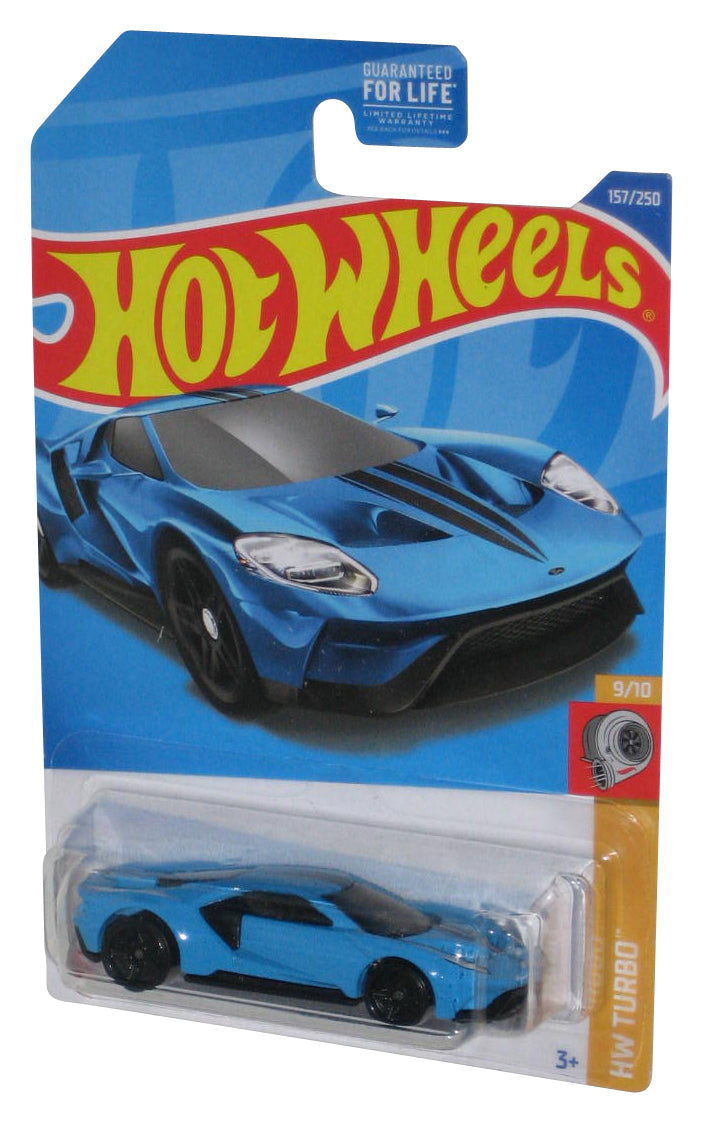 Hot Wheels HW Turbo 9/10 (2021) Blue '17 Ford GT Toy Car 157/250