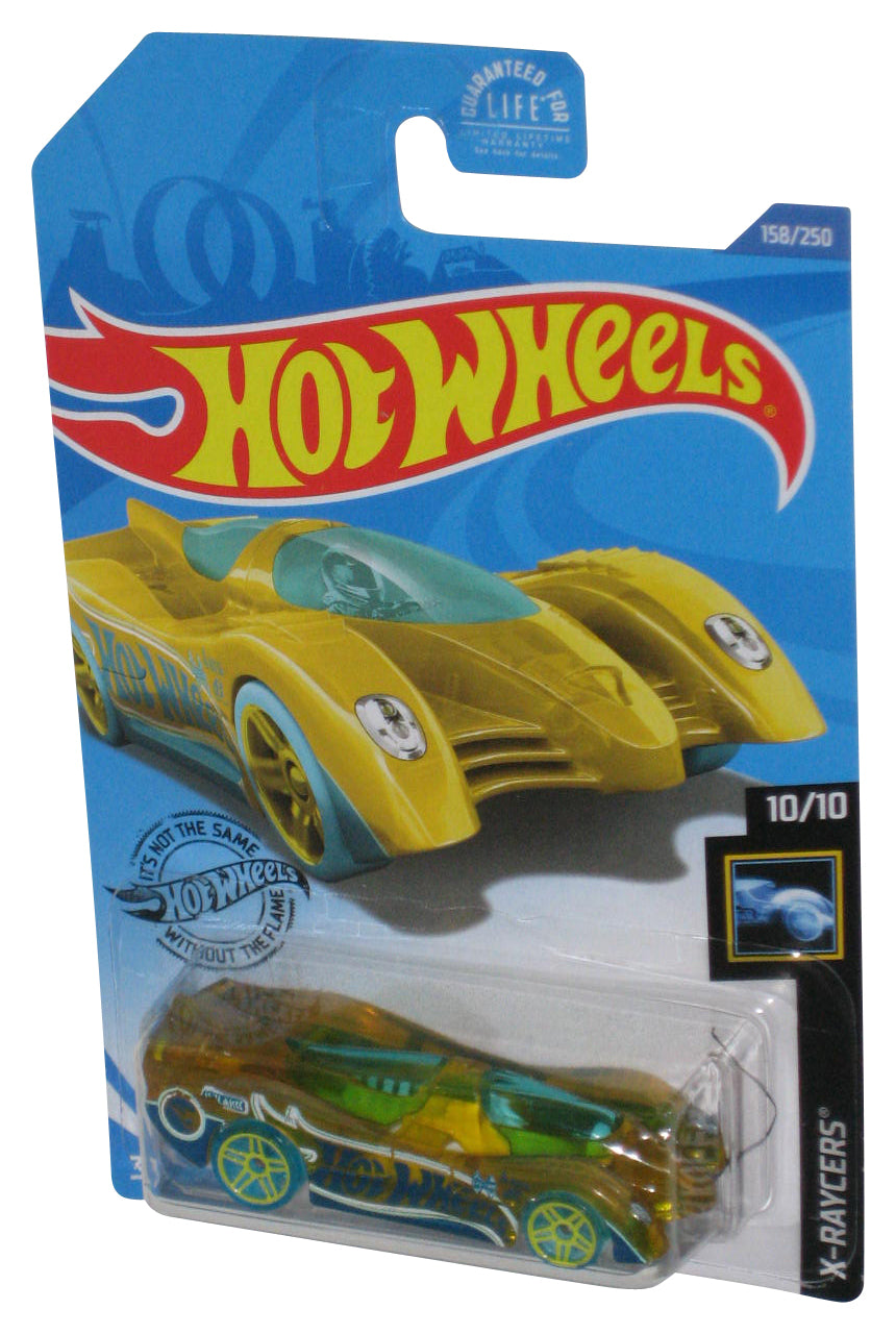 Hot Wheels X-Raycers 10/10 (2017) Yellow Power Pistons Toy Car 158/250
