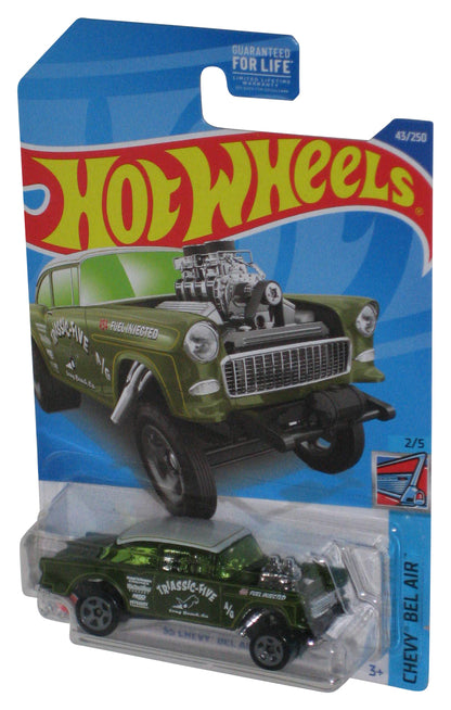 Hot Wheels Chevy Bel Air 2/5 Green (2021) '55 Chevy Bel Air Gasser Toy Car 43/250