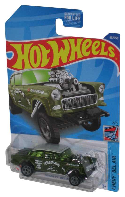 Hot Wheels Chevy Bel Air 2/5 Green (2021) '55 Chevy Bel Air Gasser Toy Car 43/250
