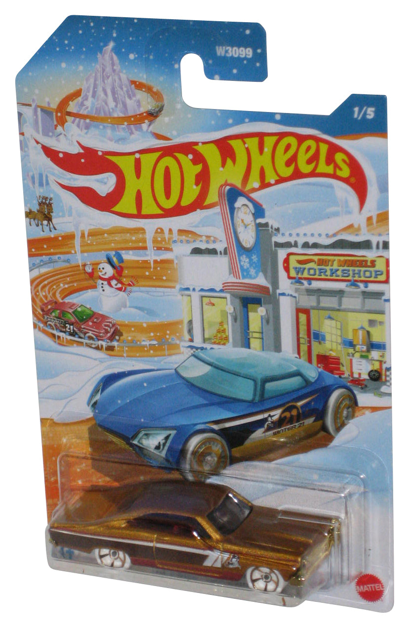 Hot Wheels Gold '66 Ford 427 Fairlane (2020) Holiday Workshop Toy Car 1/5
