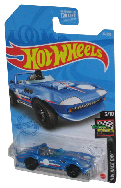 Hot Wheels HW Race Day 3/10 (2020) Blue Corvette Grand Sport Roadster Toy Car 37/250