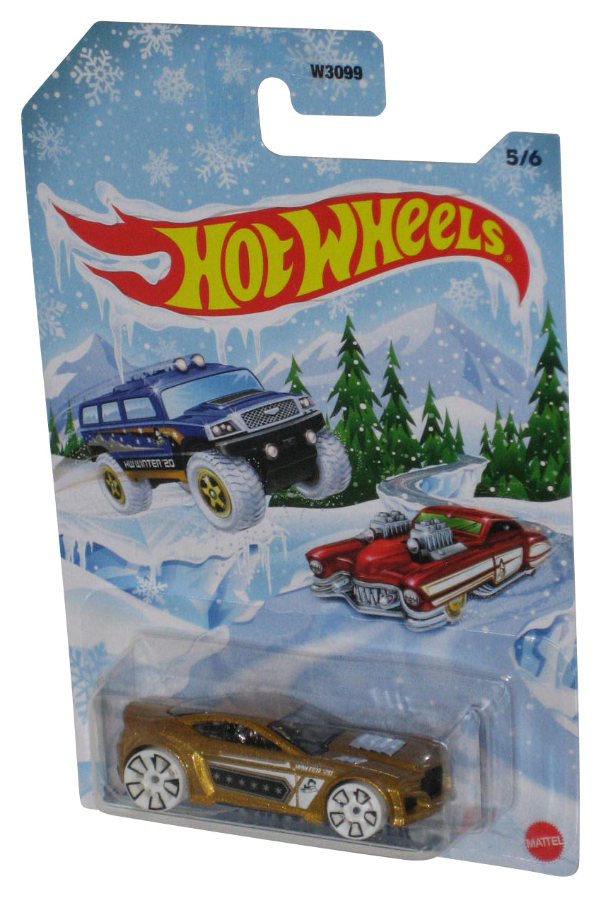 Hot Wheels Torque Twister (2020) Winter Christmas Gold Toy Car 5/6