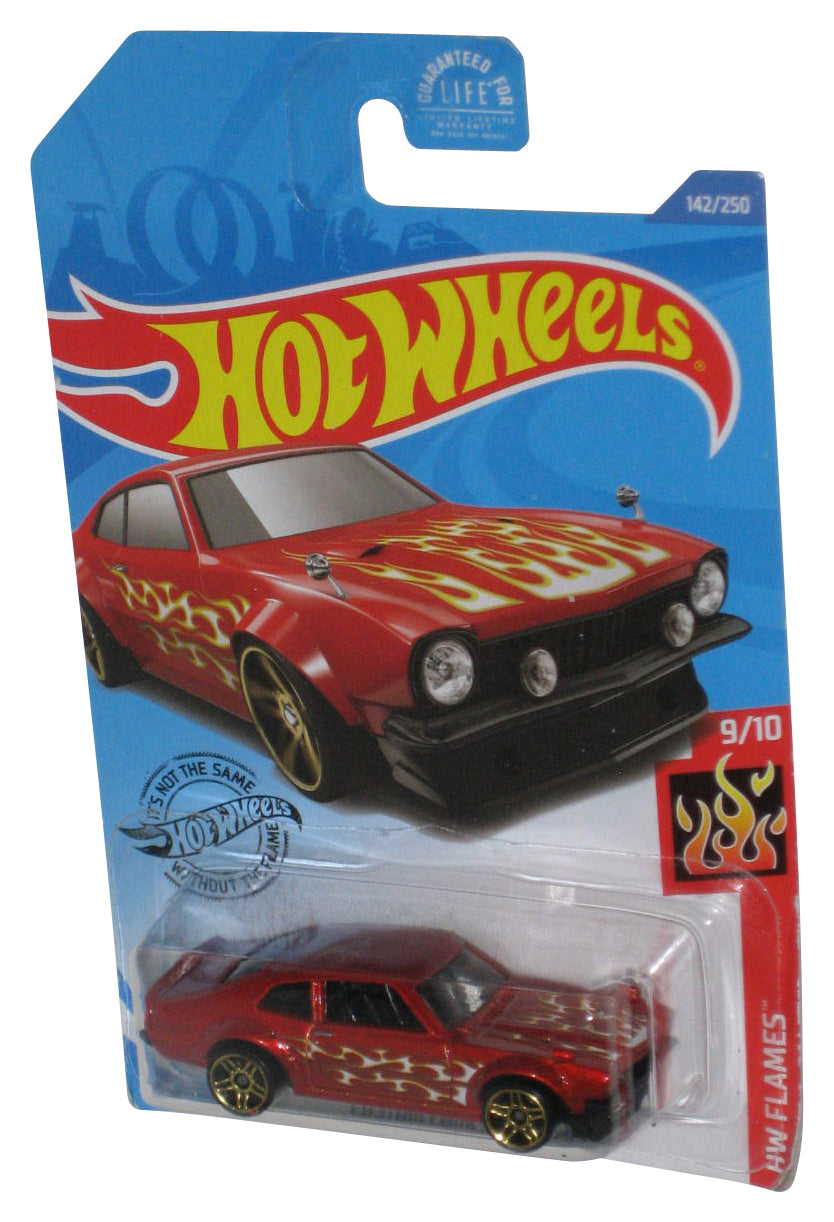 Hot Wheels HW Flames 9/10 (2017) Red Custom Ford Maverick Toy Car 142/250