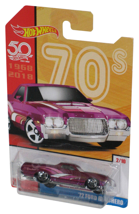 Hot Wheels 50th (2017) 70's Purple '72 Ford Ranchero Car Toy 2/10