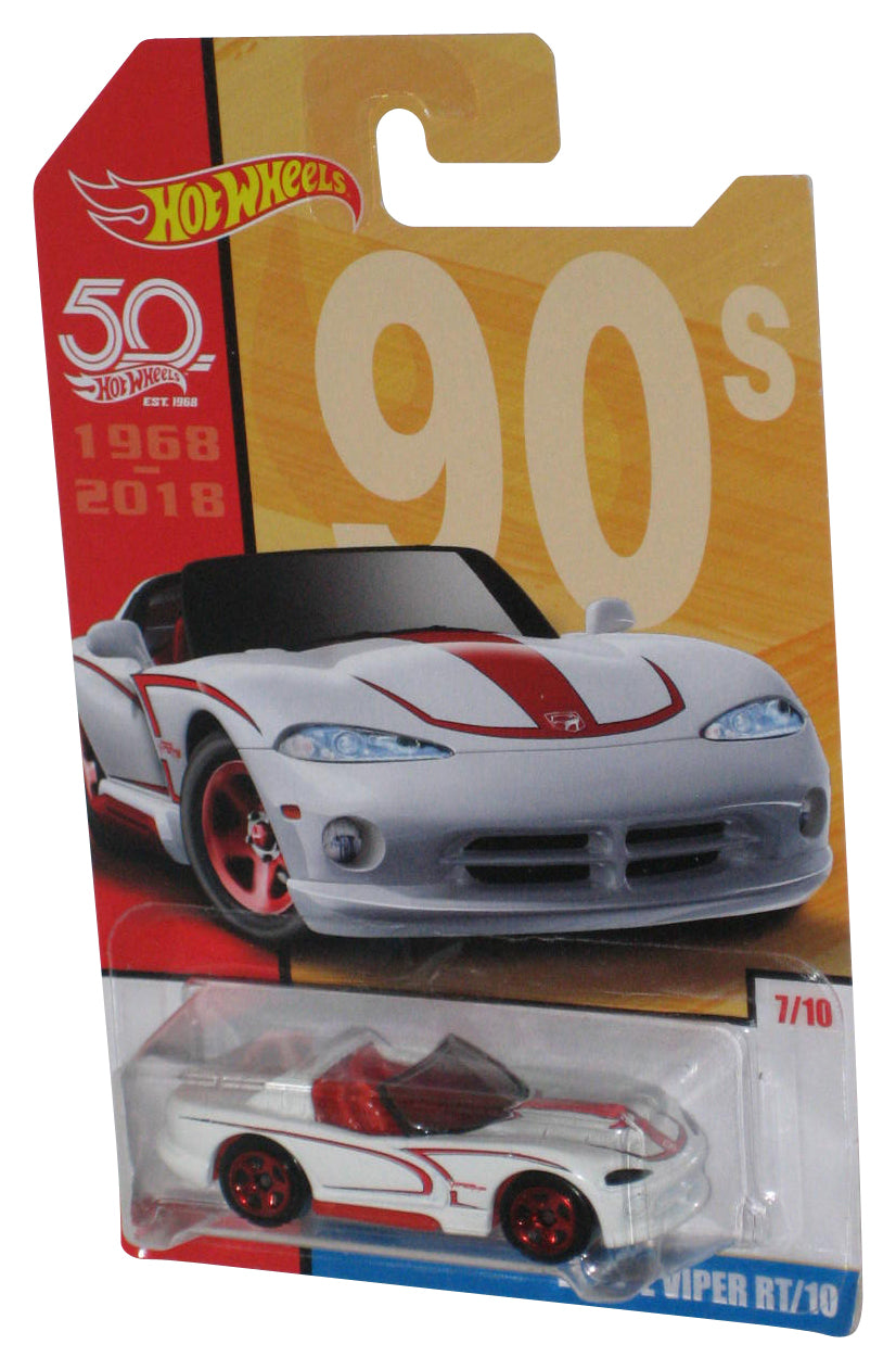 Hot Wheels 50th (2017) 90s White Dodge Viper RT/10 Toy Car 7/10